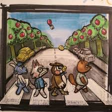 Animal Crossing Abbey Road Crossover Art By Jordan Stargazer Goods In 2020 Animal Crossing Stargazing Little Island