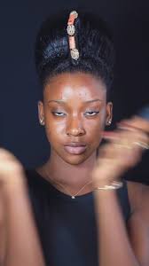 Ebony African Girls Showing Kuku Print