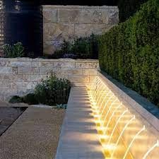 42 Front Yard Exterior Design With Beautiful Garden Lights Matchness Com Water Features In The Garden Outdoor Landscaping Landscape Design