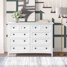 Otta 8 Drawer Double Dresser Color White Grey Bedroom Furniture Dresser Colors Dressers And Chests