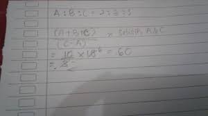 Dengan menggunakan konsep pembagian, dapat ditulis. Perbandingan Tiga Bilangan A B C Adalah 2 3 5 Diketahui Selisih Bilangan A Dan C Adalah 18 Jumlah Brainly Co Id
