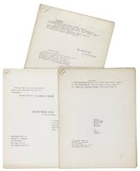 Sold at Auction: Higgins, Dick - Sammlung von 4 frühen Typoskripten…