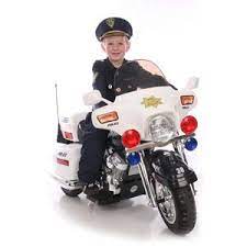 Kid Motorz Police Motorcycle 12 Volt Battery Powered Ride On White Walmart Com Riding Motorcycle Kids Ride On Ride On Toys