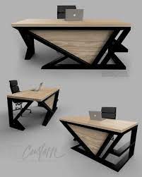 Asymmetric X Custom Contemporary Executive Desk Modern Industrial Office Space Dm Email Metal Furniture Design Office Space Decor Office Furniture Design