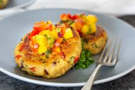 It's very similar to tartar sauce, but more yellow in color. Crab Cakes With Mango Relish Babaganosh