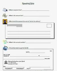Reading And Paying Bills With A Free Worksheet Teaching Money Life Skills Classroom Life Skills Lessons