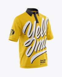 Download Polo T Shirt Mockup In Apparel Mockups On Yellow Images Object Mockups