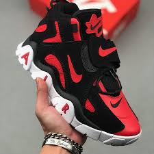 Nike Air Barrage Mid Raptors Black University Red White Cd9329 019 Mens Basketball Shoes In 2020 Nike Air Red Basketball Shoes Nike Shoes Air Force