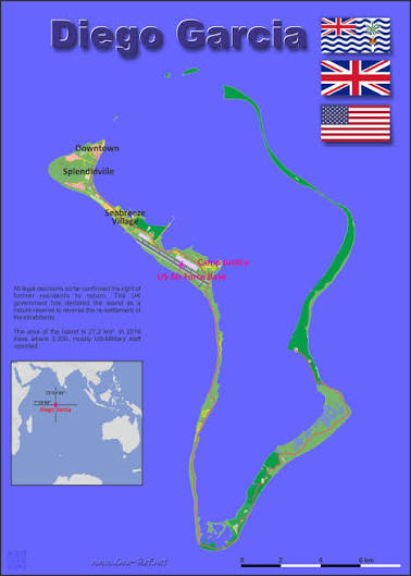 Diego Garcia Country data, links and map by administrative structure