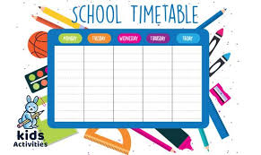 School Timetable Template Free Download Cute Timetable Template Uk School Timetable Template In 2020 School Timetable Free School Printables Timetable Template