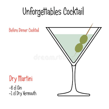 The aperitivo is happy hour after a semester. Dirty Martini Alcoholic Cocktail Vector Illustration Recipe Isolated Stock Vector Illustration Of Collection Glass 131765724