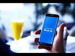Animated S6 Edge Mockup V 1 In Device Mockups On Yellow Images Creative Store