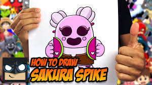 Brawl stars never lose showdown with 600 trophy spike! How To Draw Brawl Stars Sakura Spike Youtube