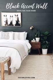 Black Accent Wall In Small Living Room Bold Black Accent Wall Ideas Accent Walls In Living Room Feature Wall Bedroom Black Walls Bedroom