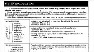 Introduction To Modals