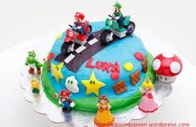 Then i crumb coated it with buttercream and chilled in fridge for an hour. Super Mario Birthday Idea My Wandering Spoon
