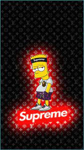 Download the background for free. Freetoedit Wallpaper Lockscreen Bart Supreme Remixed From Supreme Drip Wallpaper Neat