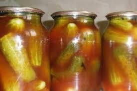 огурцы с кетчупом чили на литровую банку без стерилизации Hrustyashie Ogurchiki S Ketchupom Chili Na Zimu Bez Sterilizacii Zhemchuzhinka Stuffed Peppers Cucumber Pickles