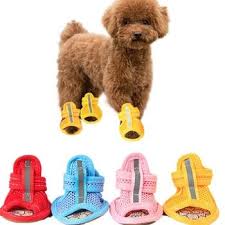 Casual Anti Slip Soft Mesh Breathable Candy Colors Small Dog Sandals Shoe Small Dogs Dog Shoes Dog Clothes