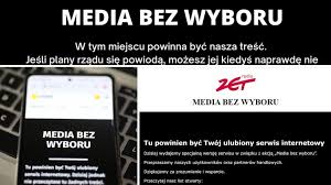 Część prywatnych mediów w środę protestuje we wspólnej akcji media bez wyboru. Ck0jjwfzugavnm