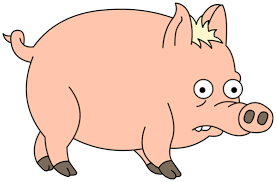 Plopper The Pig Is Homer Simpson S Pet Pig Homer First Met Plopper When He And Bart Were In Krusty Burger Plopper Simpsons Drawings Pink Floyd Pig Pet Spider