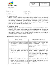 Contoh formulir job analysis contoh o via thefotosgratis.eu. Contoh Format Job Description Karyawan Masnurul