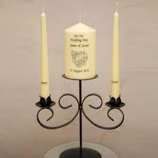 Some have a modern appeal while other wedding unity candle holders keep that traditional look. Wedding Unity Candle Set With Stand Cheshire Workshops