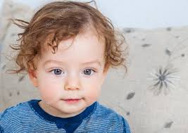 Baby Boy With Curly Hair Stock Photo By C Igabriela 82477844