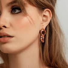 Amelie Paper Chain Earrings (RTS)