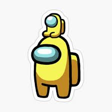 Among Us Yellow Stickers Redbubble