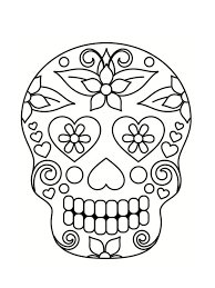 Coloriage Tete De Mort Mexicaine 20 Dessins A Imprimer Coloriage Tete De Mort Coloriage Squelette Coloriage Halloween