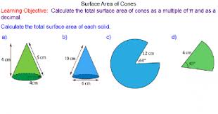 Surface Area Of A Cone Worksheets Surface Composite Shapes