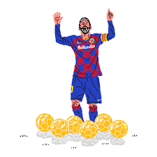 현재 ucl 개인 득점 총 92골로 호날두와 4골 차로 격차가. Messi 2019 Football Illustration Messi Football Players