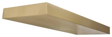 Instant quality results at topwebanswers.com! Floating Shelf Brass Seamless Contemporary Display And Wall Shelves By Custom Metal Home Houzz