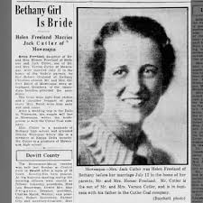 Helen Freeland (daughter of Homer) Wedding