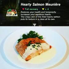 Salmon meunière the crispy skin of this fried hearty salmon puts its texture in a class all its own. Gizmoforge The Rito Are A Big Fan Of Salmon Meuniere Facebook