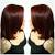Layered Burgundy Shoulder Length Hair