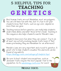 5 Helpful Tips For Teaching Genetics The Tpt Blog Biology Lessons Biology Classroom Teaching Biology