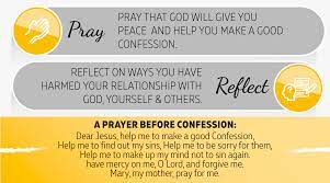Confession of sin to god is commanded in scripture and part of living the christian life (james 5:16; Guide To Confession The Light Is On