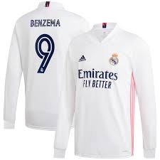 The current season is far from over but details have started to emerge about the designs of the new kits which laliga teams will be wearing during the next campaign. Karim Benzema Real Madrid Adidas 2020 21 Home Replica Long Sleeve Jersey White