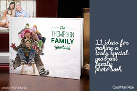 11 Creative Ideas For Year End Family Photo Books Family Yearbook Photo Book Photo Book Cover