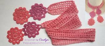 Floral scarves designs a little bit of glitz and glamor is what you need to make the perfect fashion statement. How To Crochet A Floral Scarf Free Crochet Pattern The Purple Poncho