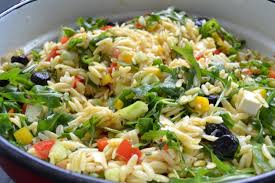 Kritharaki Salat Mit Feta Rezept Kritharaki Salat Kritharaki Salat