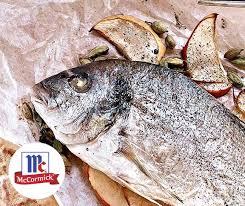 dorade gefullt mit apfelscheiben mit zypern salz rezept rezepte kochideen frischer fisch