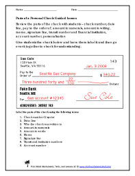 Data rooms are used for storing d. Fillable Online Parts Of A Personal Check Guided Lesson Fax Email Print Pdffiller