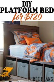 Diy storage bed projects • the budget decorator. Diy Platform Bed Frame Diy Storage Bed Diy Platform Bed Frame Toddler Platform Bed