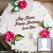 Happy birthday cakes with name and wishes are the exclusive and unique way to wish you friends & family members online. Beautiful Flowers Birthday Cake With Name And Photo Beautiful Birthday Cakes Birthday Cake With Flowers Birthday Cake With Photo