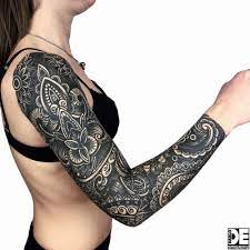 Superb colored paisley pattern tattoo stencil. Paisley Inspired Sleeve Tattoo Healed From More Than A