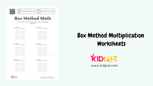 box method multiplication worksheets for 2 digit numbers kidpid