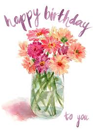 Happy Birthday Flowers Meme For Her 9 Melissa Hyatt Skillshare In 2020 Happy Birthday Floral Happy Birthday Wishes Cards Happy Birthday Fun
